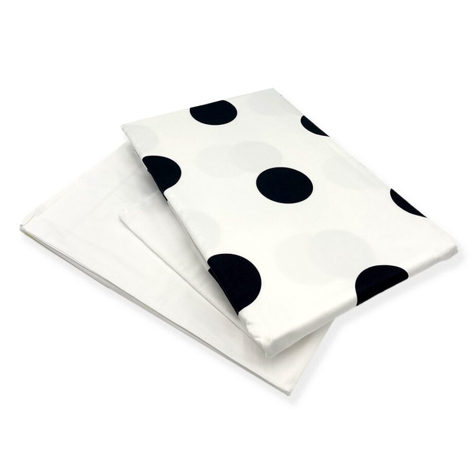 Set copripiumino singolo pois nero flou