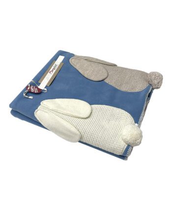Plaid Maryplaid Ambra azzurro in pile
