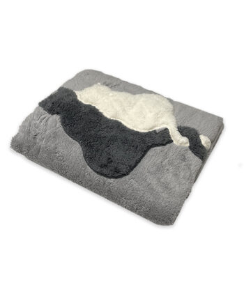 Plaid Maryplaid Gattini Grigio in pile