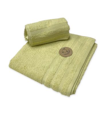 Asciugamani coppia in Spugna Lime