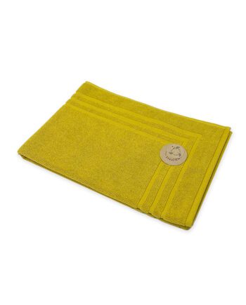 Tappetino bagno in Spugna Senape