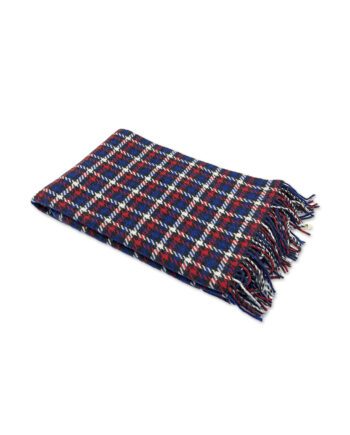 Plaid Amir Tartan Rosso Blu Mastro Raphael