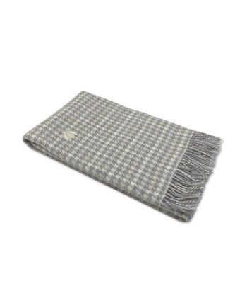 Plaid Amir Pied de Poule Grigio Mastro Raphael